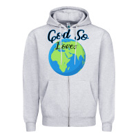 Heather Grey God So Loves Zipper Hoodie - Bettercallsaul