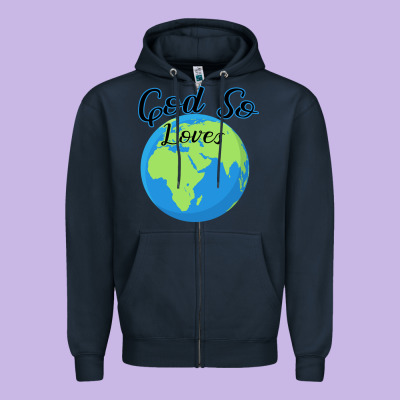 God So Loves Zipper Hoodie Designed By Bettercallsaul
