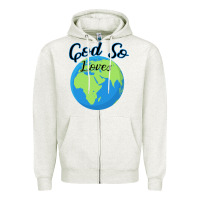 Oatmeal Heather God So Loves Zipper Hoodie - Bettercallsaul