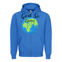True Royal God So Loves Zipper Hoodie - Bettercallsaul