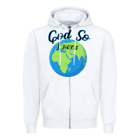 White God So Loves Zipper Hoodie - Bettercallsaul