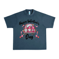 Midnight Navy happy valentine's day gnome truck Urban Heavy Tee - MaliasSmallBusiness