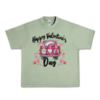Oil Green happy valentine's day gnome truck Urban Heavy Tee - MaliasSmallBusiness