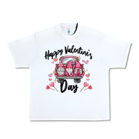 White happy valentine's day gnome truck Urban Heavy Tee - MaliasSmallBusiness