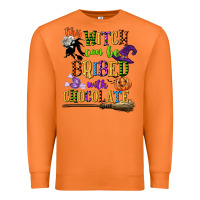 Carrot this witch can be bribed with chocolate Premium Sweatshirt - CowGirlArtShop