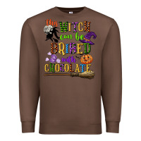 Chestnut this witch can be bribed with chocolate Premium Sweatshirt - CowGirlArtShop
