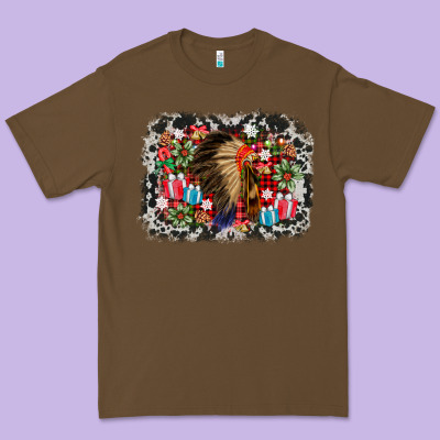 Indian Hat Christmas Premium Tee Designed By Adodesignshop