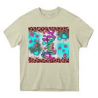 Mossy auntie leopard turquoise Heavy Core Tee - JahusDesignShop