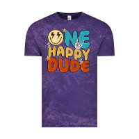 Cloud Purple one happy dude Vintage Tee - MaliasSmallBusiness