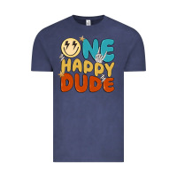 Vintage Denim one happy dude Vintage Tee - MaliasSmallBusiness