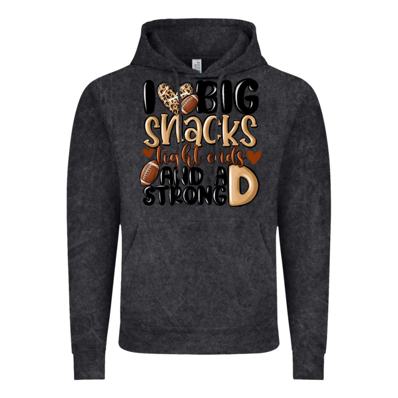 I Love Big Sacks Tight Ends And A Strong D Vintage Hoodie by MaliasSmallBusiness | Teevron