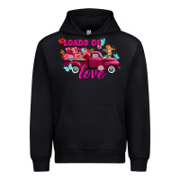 Black Loads of love valentine's day truck Urban Hoodie - FaDigitalArtStudio