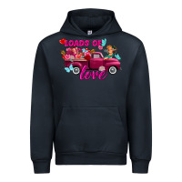 Navy Loads of love valentine's day truck Urban Hoodie - FaDigitalArtStudio