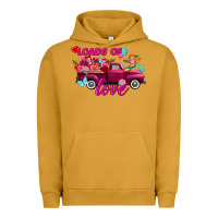 Pigment Peanut Butter Loads of love valentine's day truck Urban Hoodie - FaDigitalArtStudio