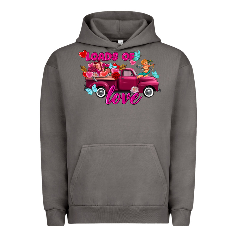 Loads Of Love Valentine's Day Truck Urban Hoodie by FaDigitalArtStudio | Teevron