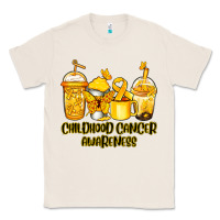 Natural Childhood Cancer Awareness coffee cups Classic Tee - NancyCooperArtShop