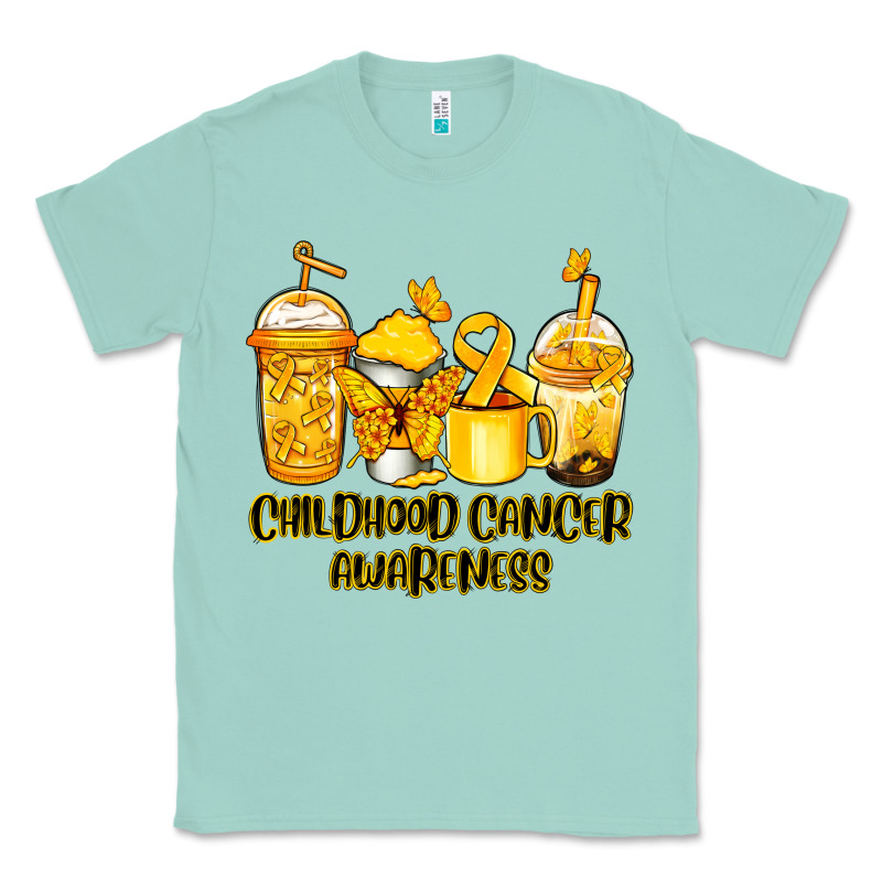 Childhood Cancer Awareness Coffee Cups Classic Tee by NancyCooperArtShop | Teevron