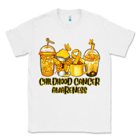 White Childhood Cancer Awareness coffee cups Classic Tee - NancyCooperArtShop
