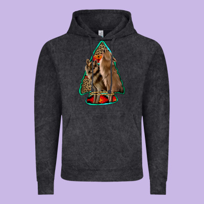 Howling Wolves Arrowhead Vintage Hoodie Designed By Jasminsmagicworld