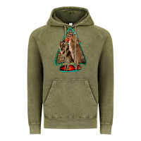 Vintage Olive howling wolves arrowhead Vintage Hoodie - Jasminsmagicworld