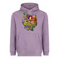 Lavender texas map mardi gras Heavyweight Hoodie - CowGirlArtShop