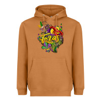 Meerkat texas map mardi gras Heavyweight Hoodie - CowGirlArtShop