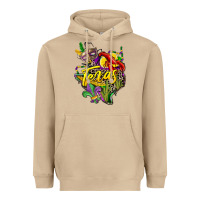 Mushroom texas map mardi gras Heavyweight Hoodie - CowGirlArtShop