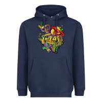 Navy texas map mardi gras Heavyweight Hoodie - CowGirlArtShop