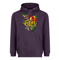 Plum texas map mardi gras Heavyweight Hoodie - CowGirlArtShop