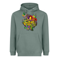 Sage texas map mardi gras Heavyweight Hoodie - CowGirlArtShop