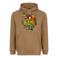 Toasted Coconut texas map mardi gras Heavyweight Hoodie - CowGirlArtShop