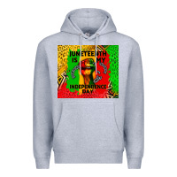 Heather Grey juneteenth is my independence day Premium Hoodie - CowGirlArtShop