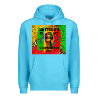 Ocean Blue juneteenth is my independence day Premium Hoodie - CowGirlArtShop