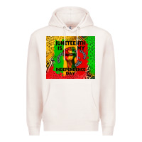 Pale Pink juneteenth is my independence day Premium Hoodie - CowGirlArtShop