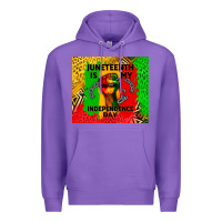 Purple juneteenth is my independence day Premium Hoodie - CowGirlArtShop