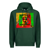 Sports Green juneteenth is my independence day Premium Hoodie - CowGirlArtShop