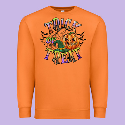 Trick Or Treat Premium Sweatshirt Designed By Cowgirlartshop