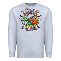 Heather Grey trick or treat Premium Sweatshirt - CowGirlArtShop