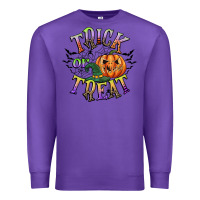 Purple trick or treat Premium Sweatshirt - CowGirlArtShop