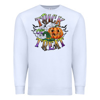 White trick or treat Premium Sweatshirt - CowGirlArtShop