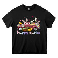 Black happy easter trucks Heavy Core Tee - AdoDesignShop