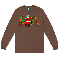 Chestnut Noel Santa Long Sleeve Tee - NancyCooperArtShop