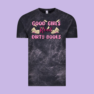 Good Girls Read Dirty Books Vintage Tee Designed By Maliassmallbusiness