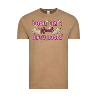 Vintage Coffee good girls read dirty books Vintage Tee - MaliasSmallBusiness