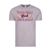 Vintage Zinc good girls read dirty books Vintage Tee - MaliasSmallBusiness