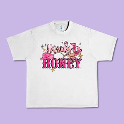 Howdy Honey Urban Heavy Tee Designed By Maliassmallbusiness