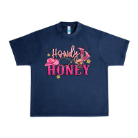 Navy howdy honey Urban Heavy Tee - MaliasSmallBusiness
