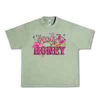 Oil Green howdy honey Urban Heavy Tee - MaliasSmallBusiness