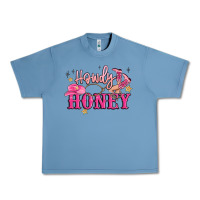 Pebble Blue howdy honey Urban Heavy Tee - MaliasSmallBusiness