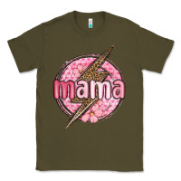 Army Green mama lightning bolt valentine s day Classic Tee - MaliasSmallBusiness
